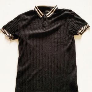 Large Black & White  Zara Polo